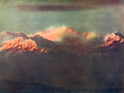 Last Rays of Light on Kinchenjunga, c1910 by Unbekannt