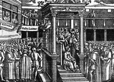 Latimer Preaching Before King Edward VI by Unbekannt