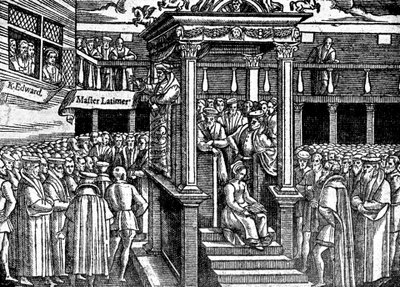 Latimer Preaching Before King Edward VI, c1550 c1920 by Unbekannt