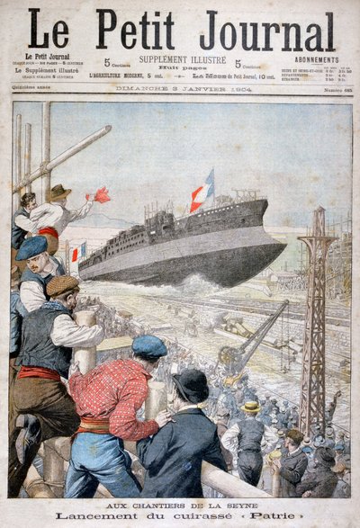 Launch of the French Battleship Patrie, Toulon, December 1903 by Unbekannt
