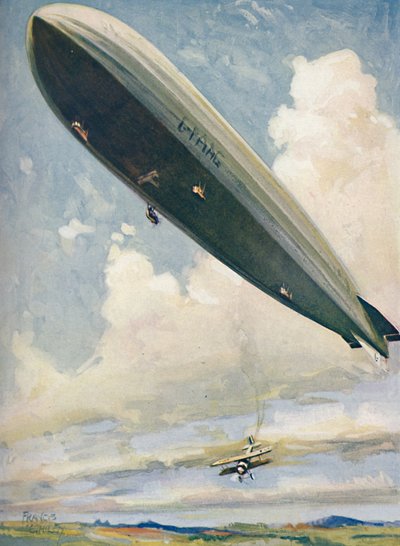 Launching an Aeroplane from an Airship in Mid-Air by Unbekannt