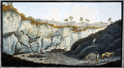 Lava strata from Mount Vesuvius, Kingdom of Naples, c 1767 by Unbekannt