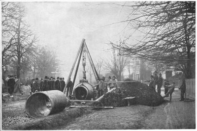Laying of a Big Water Main by the Southwark and Vauxhall Water Company, London, c. 1902-1903 by Unbekannt