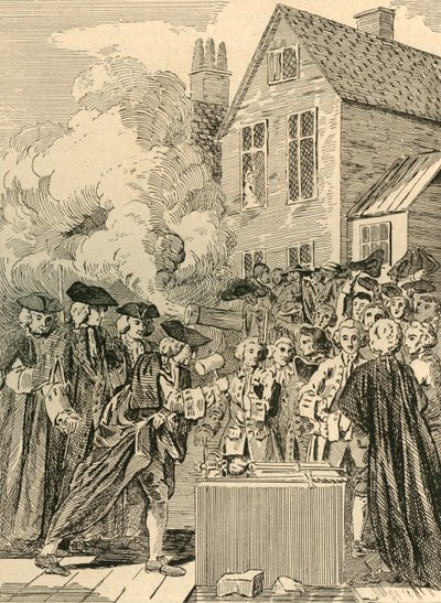 Laying the Foundation-Stone of Blackfriars Bridge, 1760 by Unbekannt