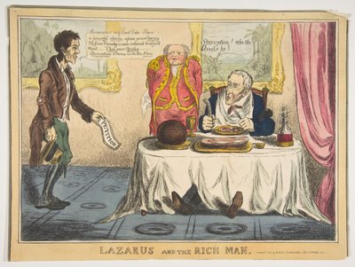 Lazarus and the Rich Man by Unbekannt