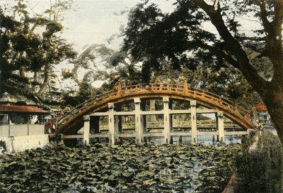 Sumiyoshi Bridge in Osaka by Unbekannt