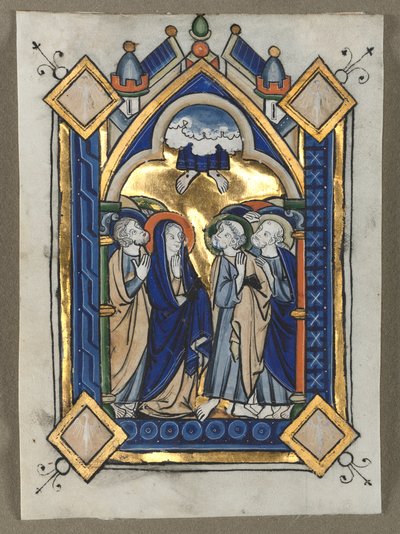 Leaf Excised from a Psalter: The Ascension by Unbekannt