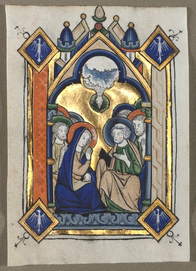 Leaf Excised from a Psalter: The Pentecost by Unbekannt