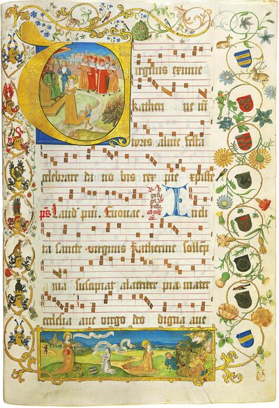 Leaf from Antiphonary for Elisabeth von Gemmingen by Unbekannt