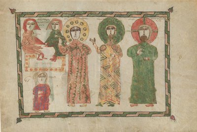 Leaf from a Gospel Book with Four Standing Evangelists, Armenian by Unbekannt