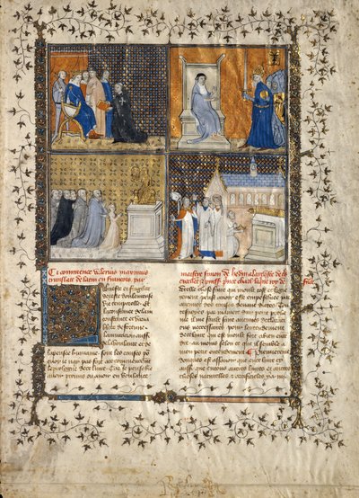 Leaf from a Manuscript of Valerius Maximus by Unbekannt
