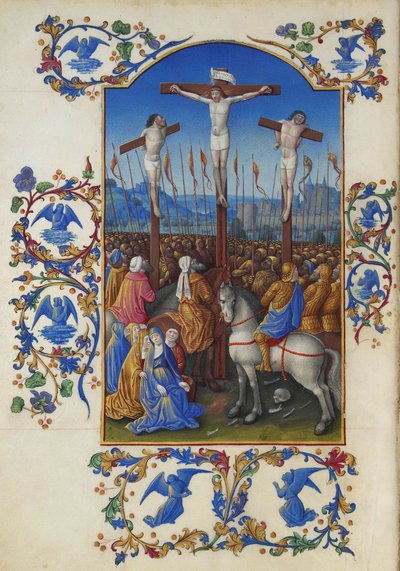 Les Très Riches Heures du Duc de Berry, Folio 152v - The Crucifixion by Unbekannt