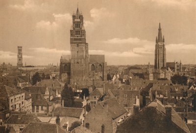 Les trois Tours Beffroi, Cathédrale et Eglise Notre-Dame by Unbekannt