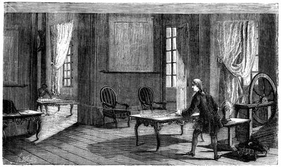 Lesage experimenting with the first electric telegraph, Geneva, 1774 by Unbekannt