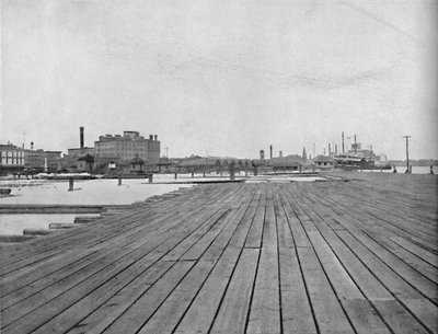Levee and Steamboat Landing, New Orleans, c1897 by Unbekannt