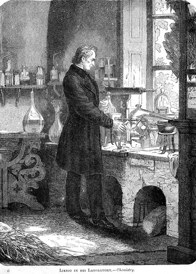 Liebig in His Laboratory-Chemistry by Unbekannt