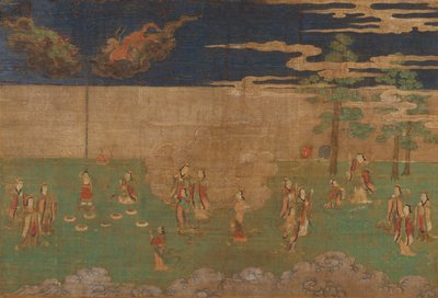 Life of the Buddha, The Birth of the Buddha, early 15th century by Unbekannt