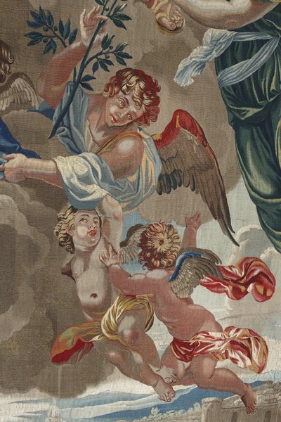 Life of the Virgin: The Coronation of the Virgin (Detail of Angels) by Unbekannt
