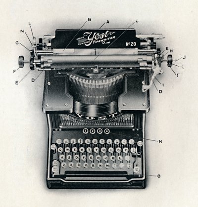 Light Running Yost Typewriter by Unbekannt