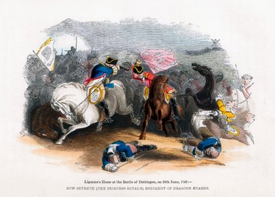 Ligoniers Horse at the Battle of Dettingen by Unbekannt