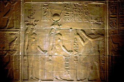 Limestone Relief at the Temple of Philae, Ancient Egyptian by Unbekannt