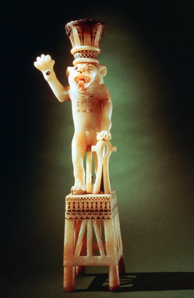 Lion Figurine from the Tomb of Tutankhamen by Unbekannt