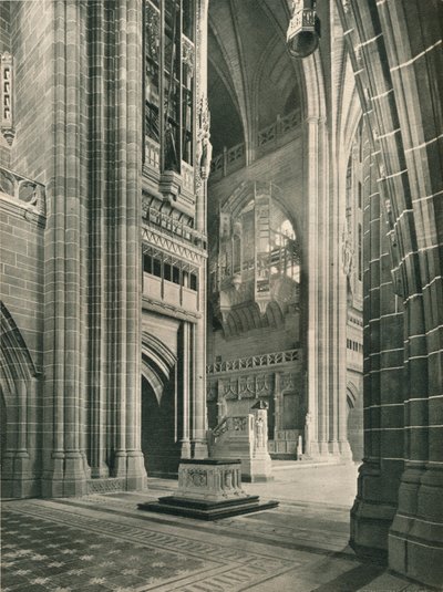 Liverpool Cathedral: General View from Memorial Transept. Architect, Sir G. Gilbert Scott by Unbekannt