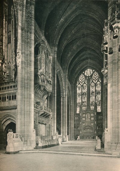 Liverpool Cathedral: The Choir, Looking East. Architect, Sir G. Gilbert Scott, R.A. by Unbekannt