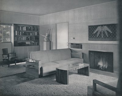 Living Room Designed by Honor Easton and Alyne Whalen in a House in Los Angeles by Unbekannt