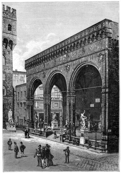 Loggia del Lanzi, Piazza della Signoria, Florence, Italy by Unbekannt