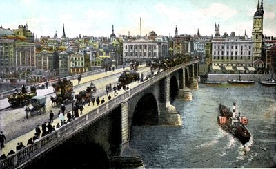 London Bridge After The 1904 Widening, London by Unbekannt