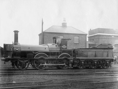 London & South Western Railway LSWR Locomotive No 148, Colne with Its Tender, c1880 by Unbekannt