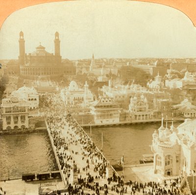 Looking North from the Eiffel Tower, Paris Exposition, 1902 by Unbekannt