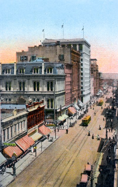 Looking North Along Third Street, Portland, Oregon, USA, c1900s by Unbekannt