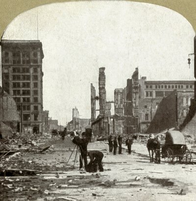 Looking Up Grant Ave. from Market St. by Unbekannt