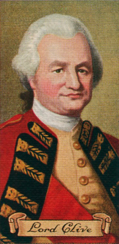 Lord Robert Clive, taken from a series of cigarette cards by Unbekannt