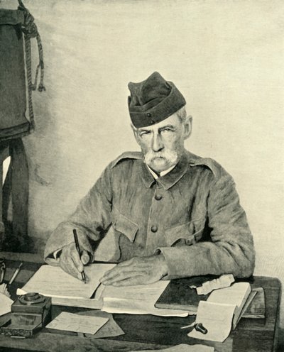 Lord Roberts Writing in His Tent by Unbekannt