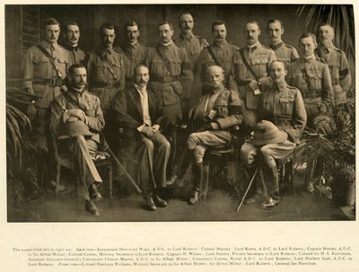 Lord Roberts and Sir Alfred Milner with Their Personal Staffs by Unbekannt