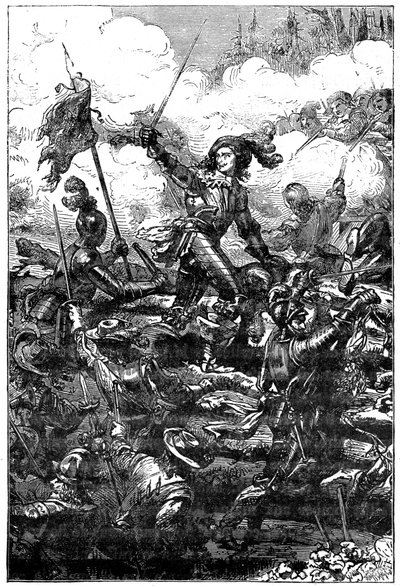 Louis II de Bourbon, Prince de Condé at the Battle of Freiburg by Unbekannt