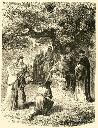 Louis IX, Dispensing Justice in the Forest of Vincennes by Unbekannt