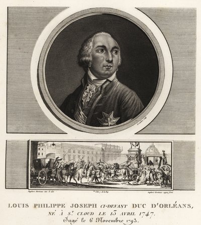 Louis Philippe II, Duke of Orleans (1747-1789), French duke guillotined during the Reign of Terror by Unbekannt