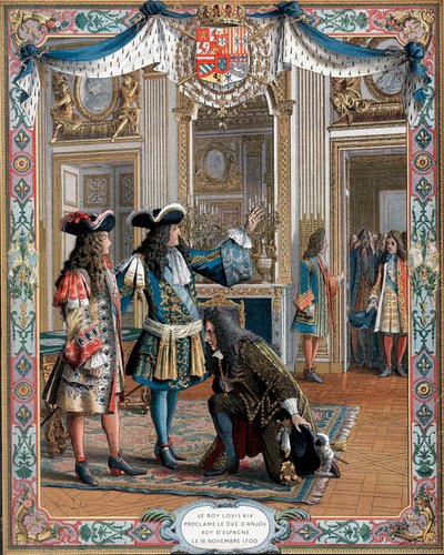Louis XIV proclaiming duc d