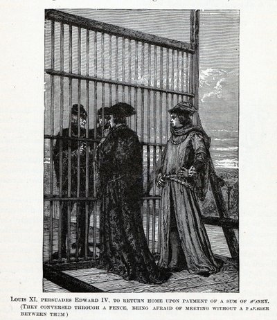 Louis XI Persuades Edward IV to Return Home of a Sum of Money by Unbekannt