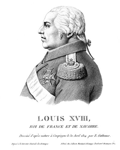 Louis XVIII, King of France, 1814 by Unbekannt