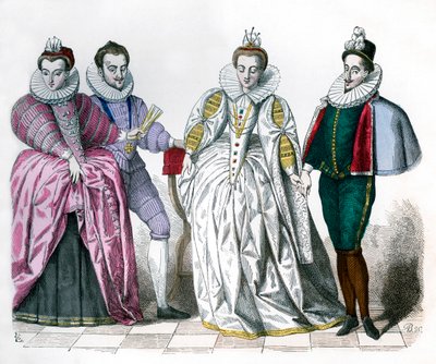 Louise of Lorraine, Duke of Guise, Marguerite de Vaudemont and Anne de Joyeuse, 1581 by Unbekannt