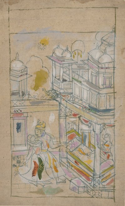 Lovers Returning to a Palace by Unbekannt