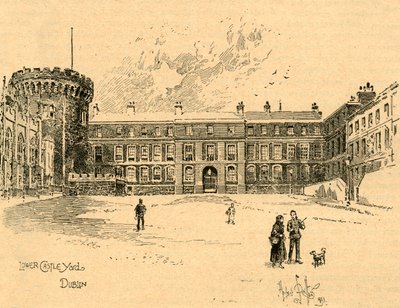Lower Castle Yard, Dublin, Ireland by Unbekannt
