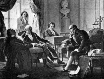 Ludwig van Beethoven and His Friends, 1770-1827, German Composer, 1909 by Unbekannt