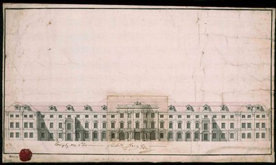 Ludwigsburg Palace. Facade Design of the North Wing by Unbekannt
