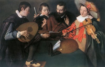 Lutes and Violin by Unbekannt